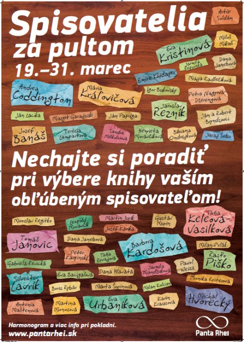 Knihkupectví Panta Rhei v Bratislavě- březen 2012